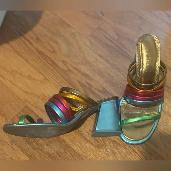 Farm Rio Luxury Rainbow Sandals - size 7 - Picture 6 of 8